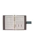 Органайзер на кольцах, А5, с хлястиком, 80л, линия, к/зам, Зеленый 10771016 - фото 5492518