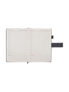 Ежедневник недатированный А5, с хлястиком, 128 листов, в линейку, пвх, серый 10771022