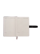 Ежедневник недатированный А5, с хлястиком, 128 листов, в линейку, пвх, черный 10771025