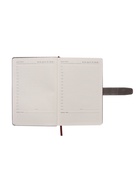 Ежедневник недатированный А5, с хлястиком, 128 листов, в линейку, пвх, серый 10771026