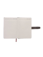 Ежедневник недатированный А5, с хлястиком, 128 листов, в линейку, пвх, серый 10771026