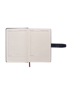 Ежедневник недатированный А5, с хлястиком, 128 листов, в линейку, пвх, синий 10771027