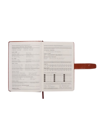 Ежедневник недатированный А5, с хлястиком, 112 листов, в линейку, пвх, красный