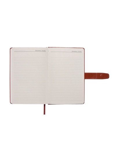 Ежедневник недатированный А5, с хлястиком, 112 листов, в линейку, пвх, красный