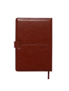 Ежедневник недатированный А5, с хлястиком, 112 листов, в линейку, пвх, красный 10771028