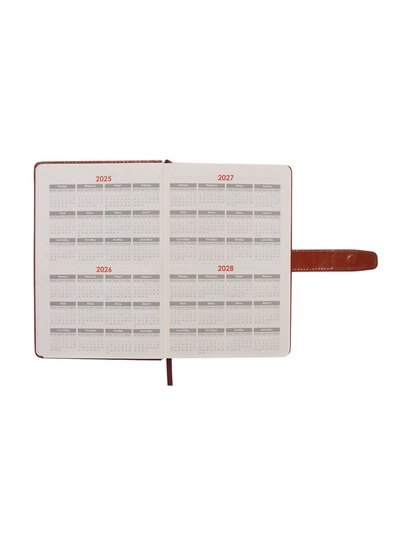 Ежедневник недатированный А5, с хлястиком, 112 листов, в линейку, пвх, красный