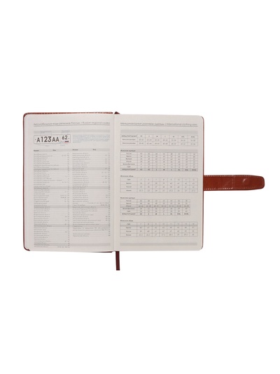 Ежедневник недатированный А5, с хлястиком, 112 листов, в линейку, пвх, красный