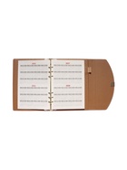 Ежедневник-органайзер, A5, 80 листов, обложка из искусственной кожи, розовый - Фото 8