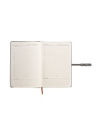 Ежедневник недатированный формат А5, с хлястиком, 112 листов, линия, пвх, узор Серый 10771034