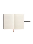 Ежедневник недатированный формат А5, с хлястиком, 112 листов, линия, пвх, узор Серый 10771034