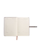 Ежедневник недатированный А5, с хлястиком, 112 листов, в линейку, пвх, коричневый 10771036