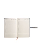 Ежедневник недатированный формат А5, с хлястиком, 112 листов, линия, пвх, узор синий 10771037