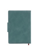 Ежедневник недатированный А5, с хлястиком, 96 листов, в линейку, пвх, изумрудный 10771038