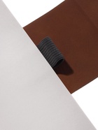 Ежедневник недатированный А5, с хлястиком, 96 листов, в линейку, пвх, коричневый 10771041