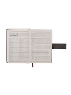Ежедневник недатированный А5, с хлястиком, 112 листов, в линейку, пвх, серый - Фото 11