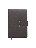 Ежедневник недатированный А5, с хлястиком, 112 листов, в линейку, пвх, серый - Фото 5