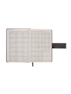 Ежедневник недатированный А5, с хлястиком, 112 листов, в линейку, пвх, серый - Фото 10