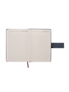 Ежедневник недатированный А5, с хлястиком, 112 листов, в линейку, пвх, синий 10771045