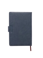 Ежедневник недатированный А5, с хлястиком, 112 листов, в линейку, пвх, синий 10771045