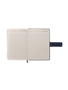 Ежедневник недатированный формат А5, с хлястиком, 112 листов, линия, пвх, синий 10771046