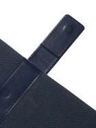 Ежедневник недатированный формат А5, с хлястиком, 112 листов, линия, пвх, синий 10771046