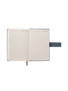 Ежедневник недатированный формат А5, с хлястиком, 128 листов, линия, пвх, индиго 10771047