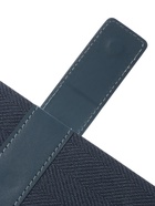 Ежедневник недатированный формат А5, с хлястиком, 128 листов, линия, пвх, индиго 10771047