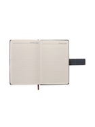 Ежедневник недатированный формат А5, с хлястиком, 128 листов, линия, пвх, серый 10771048