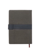 Ежедневник недатированный формат А5, с хлястиком, 128 листов, линия, пвх, серый 10771048