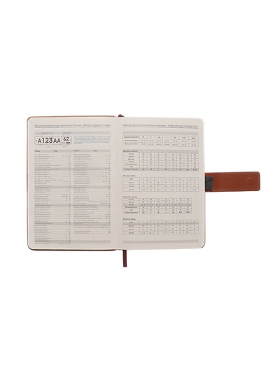 Ежедневник недатированный формат А5, с хлястиком, 128 листов, линия, пвх, коричневый