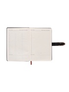 Ежедневник недатированный А5, с хлястиком, 112 листов в линейку, пвх, черный 10771054