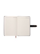 Ежедневник недатированный А5, с хлястиком, 112 листов в линейку, пвх, черный 10771054