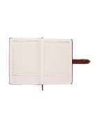 Ежедневник недатированный А5, с хлястиком, 112 листов в линейку, пвх, коричневый 10771055