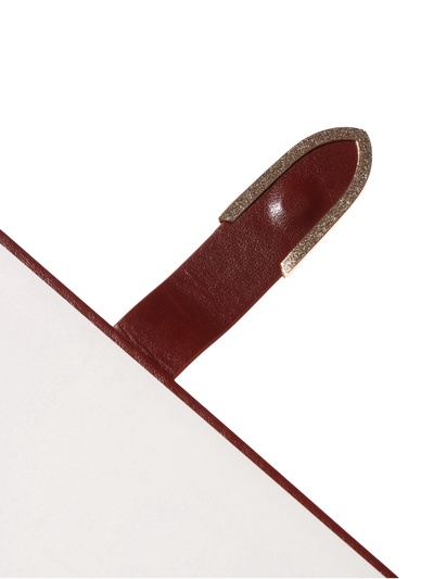 Ежедневник недатированный А5, с хлястиком, 112 листов в линейку, пвх, коричневый