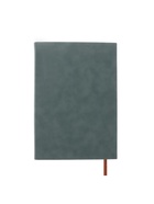 Ежедневник недатированный формат А5, с клапаном, 96 листов, линия, пвх, зеленый 10771061