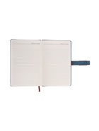 Ежедневник недатированный А5, с хлястиком, 112 листов, в линейку, пвх, синий 10771064