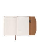 Ежедневник недатированный формат А5, с клапаном, 112 листов, в линейку, пвх, черный - фото 59404558