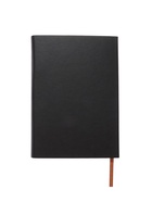 Ежедневник недатированный формат А5, с клапаном, 112 листов, в линейку, пвх, черный - фото 59404560