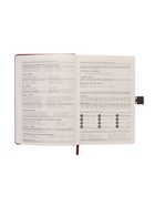 Ежедневник недатированный А5, с хлястиком, 80 листов, в линейку, пвх, коричневый - Фото 11