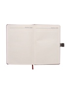 Ежедневник недатированный А5, с хлястиком, 80 листов, в линейку, пвх, коричневый 10771072