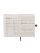 Ежедневник недатированный А5, 80 листов, обложка ПВХ, с хлястиком, чёрный - Фото 9