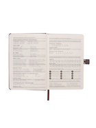 Ежедневник недатированный А5, 80 листов, обложка ПВХ, с хлястиком, чёрный - Фото 10