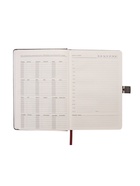 Ежедневник недатированный А5, 80 листов, обложка ПВХ, с хлястиком, чёрный - Фото 11