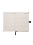 Ежедневник недатированный А5, 80 листов, обложка ПВХ, с хлястиком, чёрный - Фото 13