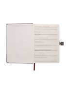 Ежедневник недатированный А5, 80 листов, обложка ПВХ, с хлястиком, чёрный - Фото 6