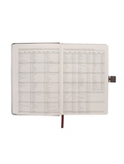 Ежедневник недатированный А5, 80 листов, обложка ПВХ, с хлястиком, чёрный - Фото 8