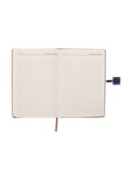 Ежедневник недатированный А5, с хлястиком, 96 листов, в линейку, пвх, бежевый 10771075