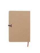 Ежедневник недатированный А5, с хлястиком, 96 листов, в линейку, пвх, бежевый 10771075