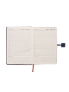 Ежедневник недатированный А5, с хлястиком, 96 листов, в линейку, пвх, черный 10771076