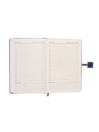 Ежедневник недатированный А5, с хлястиком, 96 листов, в линейку, пвх, синий 10771077